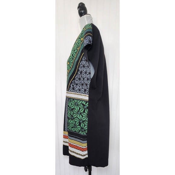 Zara Aztec Metal Tribal Sleeveless Raw Edge Hem Sheath Dress Womens Size XL - Picture 6 of 15